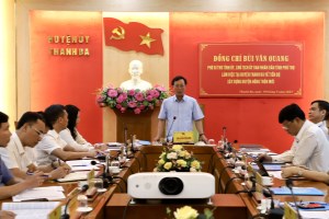 Chủ tịch UBND tỉnh Bùi Văn Quang làm việc với huyện Thanh Ba về xây dựng huyện nông thôn mới
