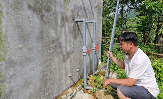 Hiệu quả từ công trình nước sạch ở Võ Miếu